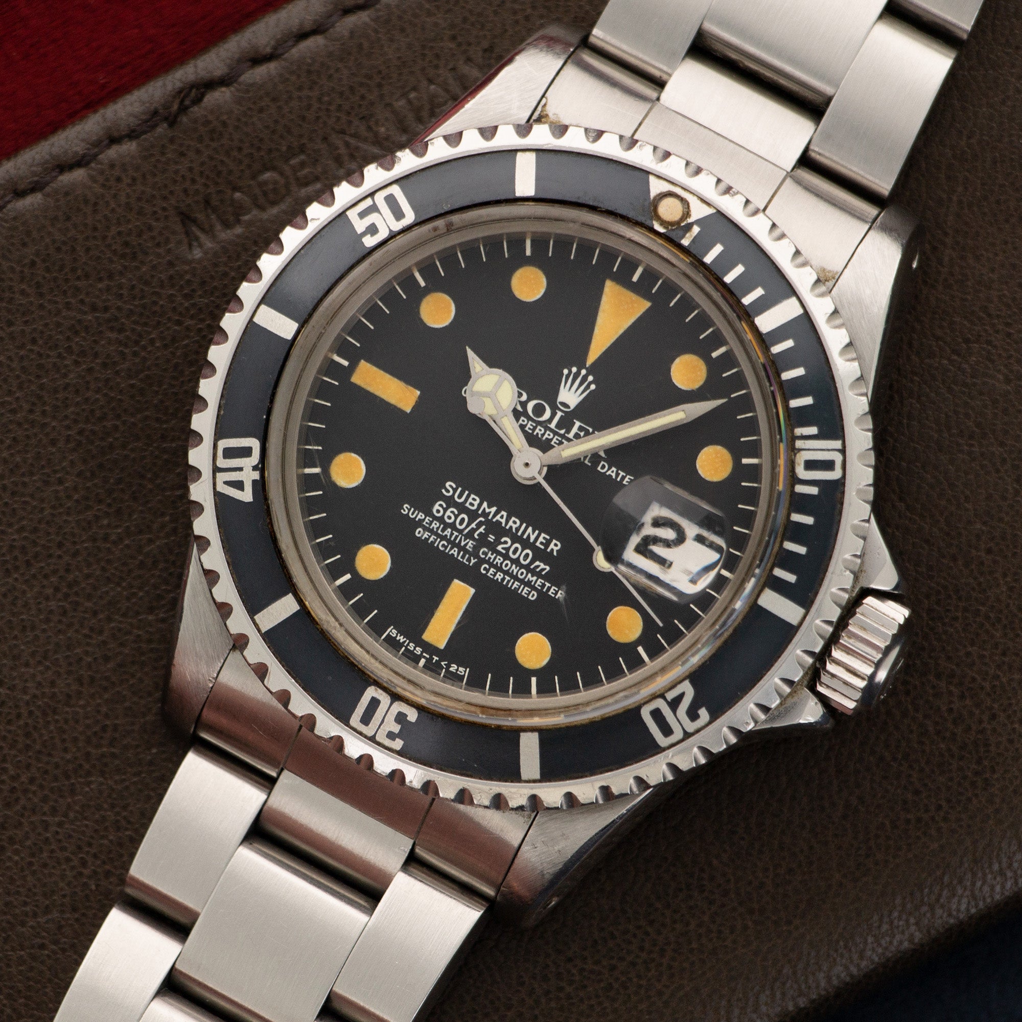 Rolex - Rolex Steel Submariner Watch Ref. 1680, with Original Pumpkin Patina - The Keystone Watches