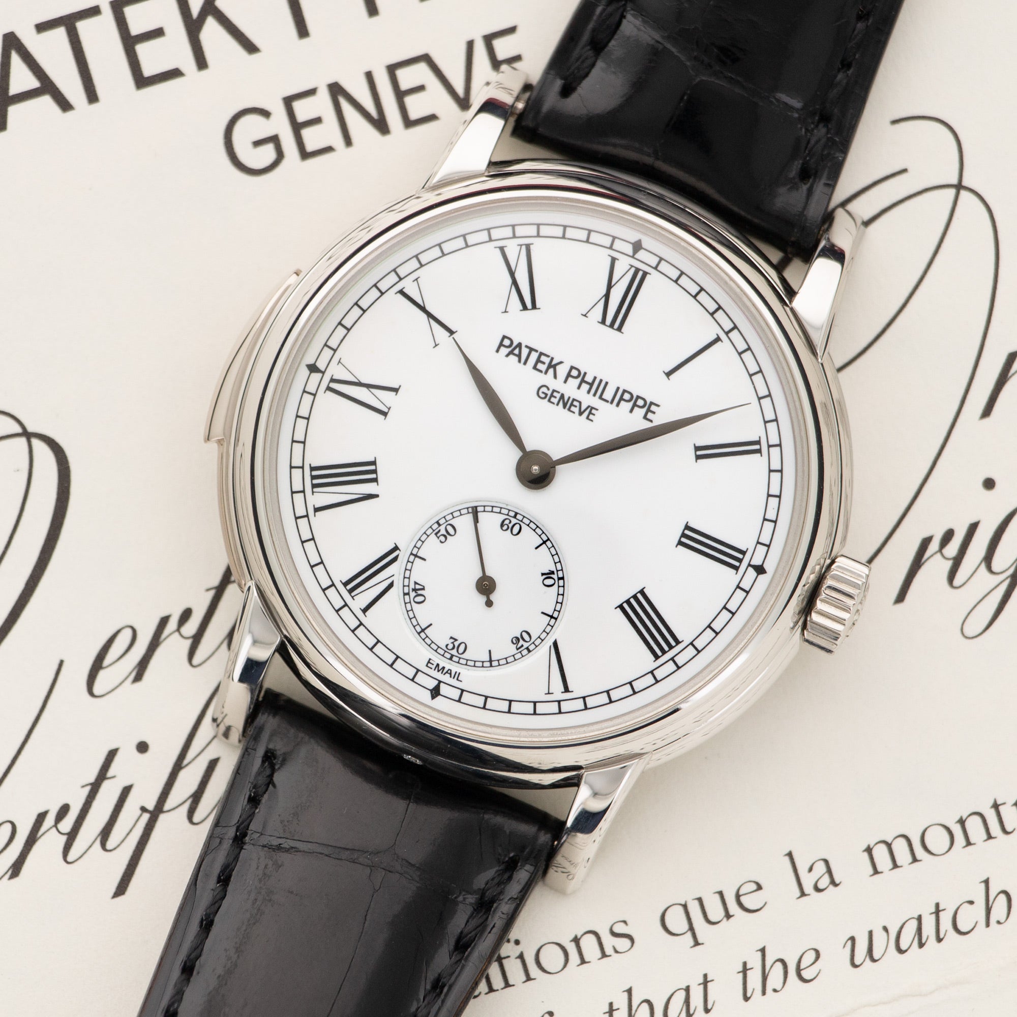 Patek Philippe - Patek Philippe Platinum Enamel Dial Minute Repeater Watch Ref. 5078 - The Keystone Watches