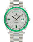 Rolex - Rolex Platinum Day-Date Ref. 228396 with Diamond & Emeralds - The Keystone Watches