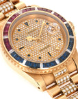 Rolex - Rolex Yellow Gold GMT-Master Diamond Ruby Sapphire Watch Ref. 16758 - The Keystone Watches
