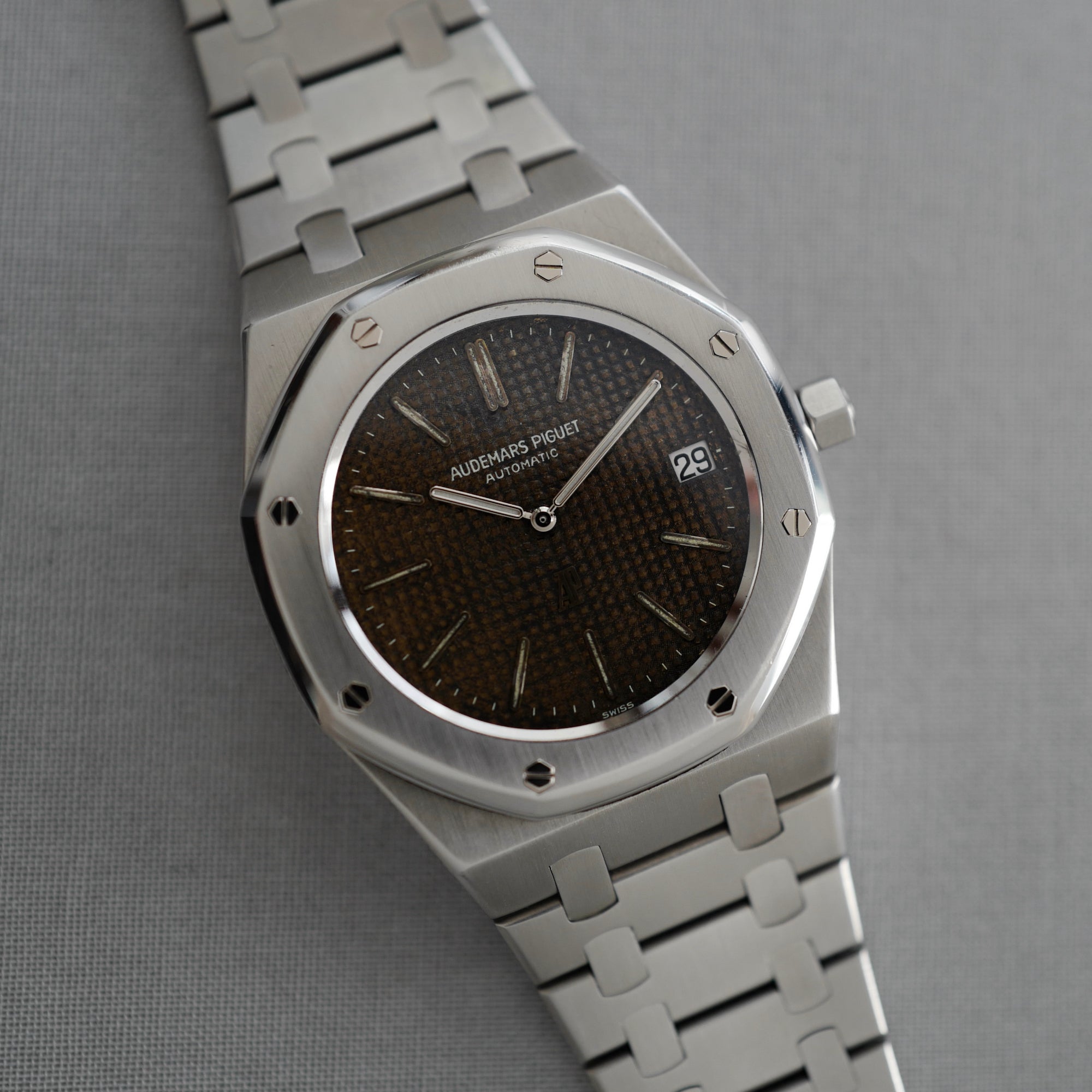 Audemars Piguet - Audemars Piguet Steel Royal Oak Ref. 5402 with Tropical Dial, with Box and Papers - The Keystone Watches