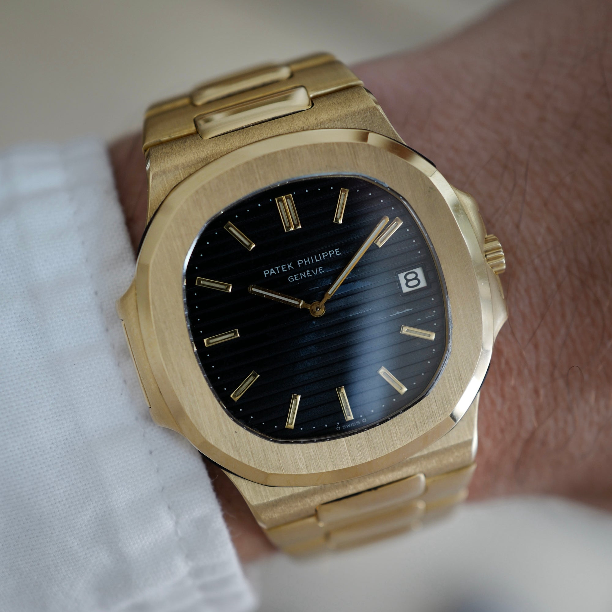 Patek Philippe - Patek Philippe Yellow Gold Nautilus Jumbo Watch Ref. 3700 - The Keystone Watches