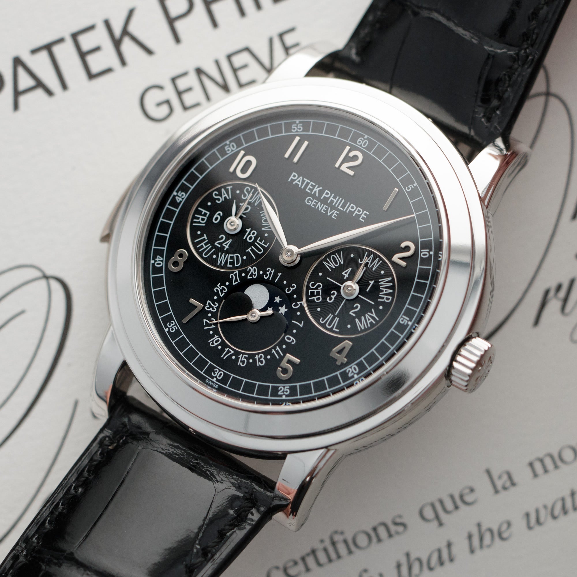 Patek Philippe - Patek Philippe Platinum Perpetual Calendar Minute Repeater Ref. 5074, Unworn Condition - The Keystone Watches