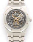Audemars Piguet - Audemars Piguet Royal Oak Platinum Skeletonized Tourbillon Watch Ref. 26511 - The Keystone Watches