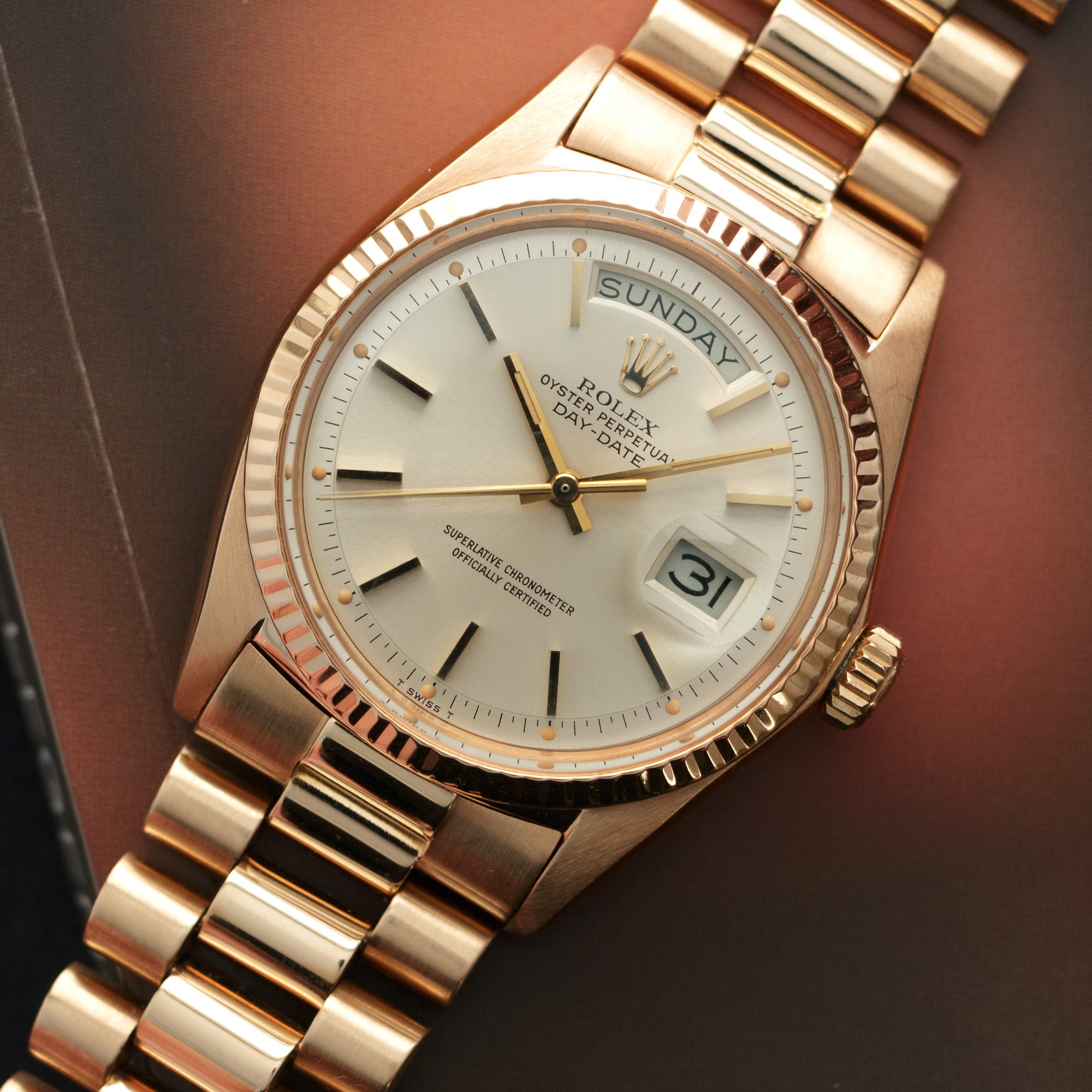 Rolex Rose Gold Day-Date Watch 1803, from 1969