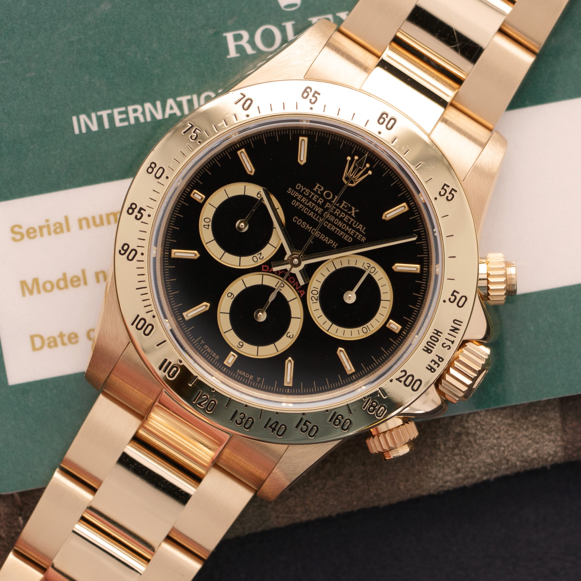 Rolex - Rolex Yellow Gold Cosmograph Floating Daytona Watch Ref. 16528 - The Keystone Watches