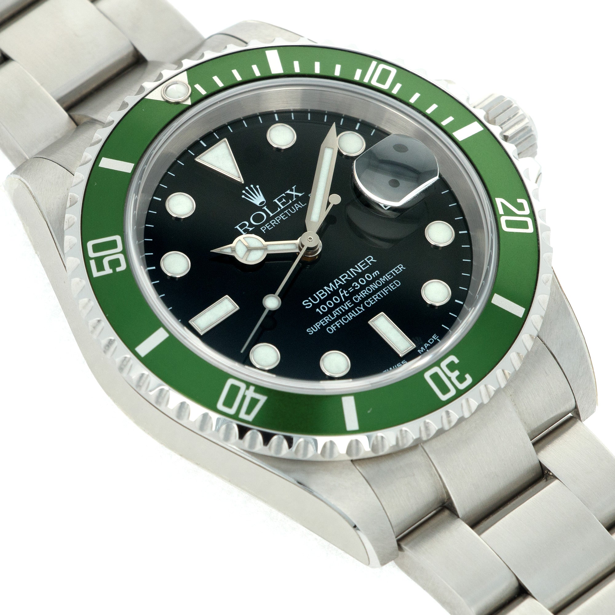 Rolex - Rolex Anniversary Flat Four Submariner Ref. 16610, with Original Box and Papers New Old Stock - The Keystone Watches