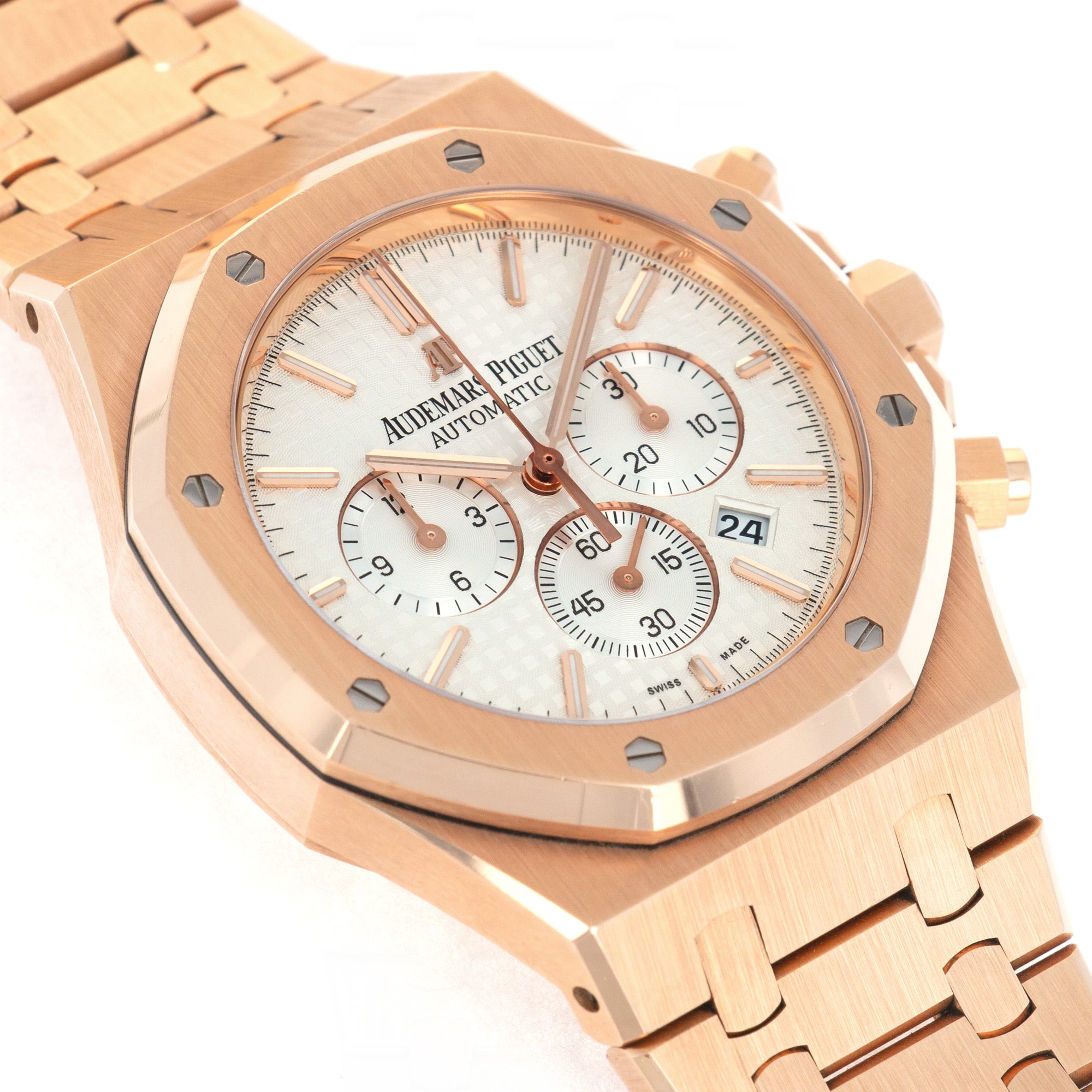 Audemars Piguet - Audemars Piguet Rose Gold Royal Oak Chrono Watch Ref. 26320 - The Keystone Watches