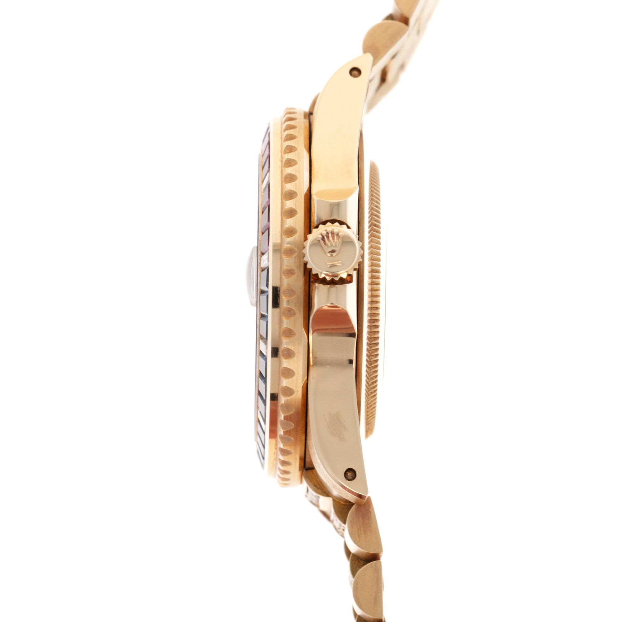 Rolex - Rolex Yellow Gold GMT-Master Diamond Ruby Sapphire Watch Ref. 16758 - The Keystone Watches