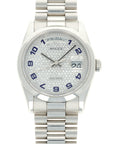 Rolex - Rolex Platinum Day-Date Pave Diamond Watch Ref. 118206 - The Keystone Watches