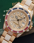 Rolex - Rolex Yellow Gold GMT-Master II Diamond Sapphire Ruby Watch Ref. 116758 - The Keystone Watches