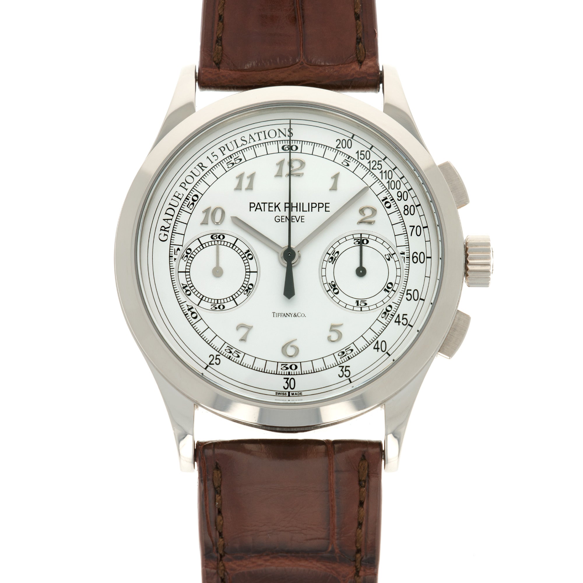 Patek Philippe - Patek Philippe White Gold Chronograph Ref. 5170, Retailed by Tiffany & Co. - The Keystone Watches