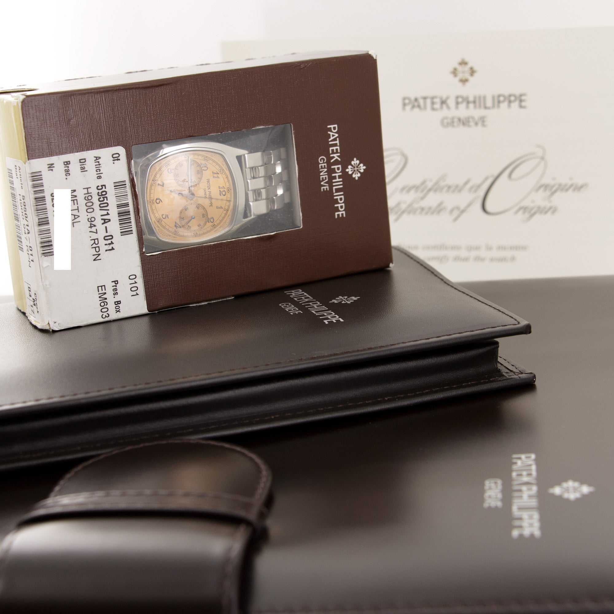 Patek Philippe - Patek Philippe Steel Monopusher Salmon Dial Chronograph Watch Ref. 5950 - The Keystone Watches