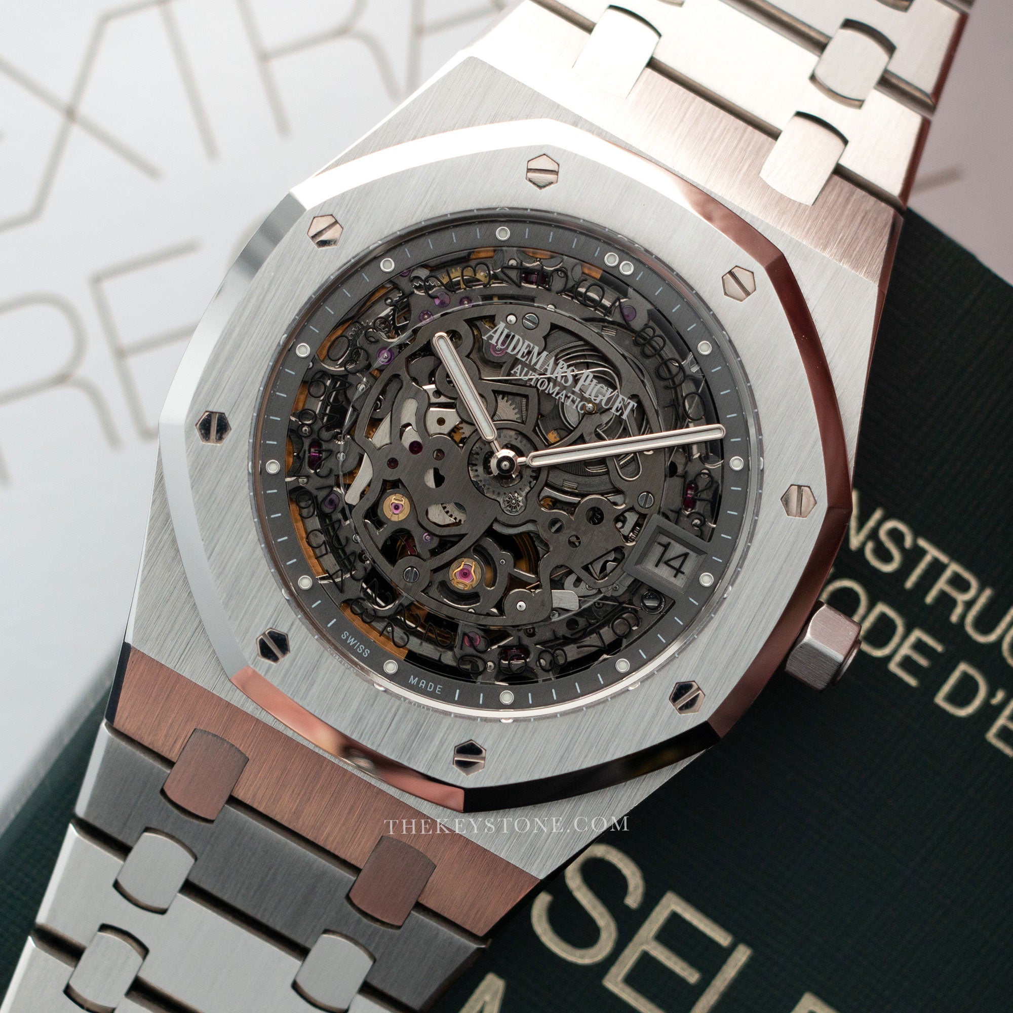 Audemars Piguet - Audemars Piguet Royal Oak Platinum Skeletonized Watch, Ref. 15203 - The Keystone Watches
