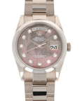 Rolex - Rolex White Gold Day-Date Mother of Pearl Diamond Watch Ref. 118209 - The Keystone Watches