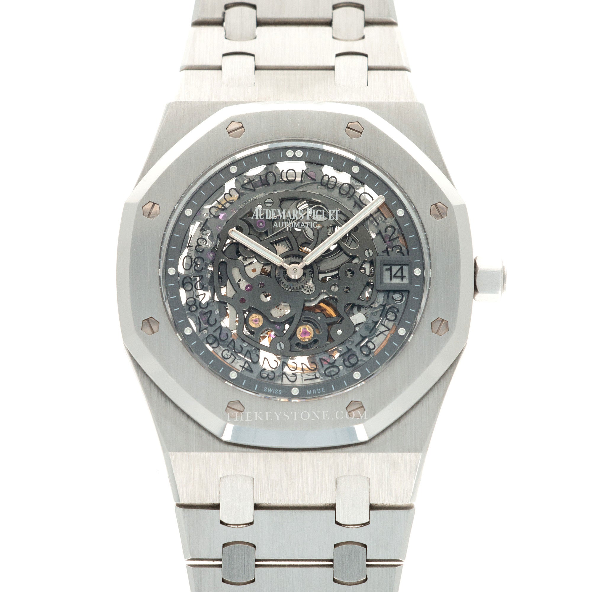Audemars Piguet - Audemars Piguet Royal Oak Platinum Skeletonized Watch, Ref. 15203 - The Keystone Watches