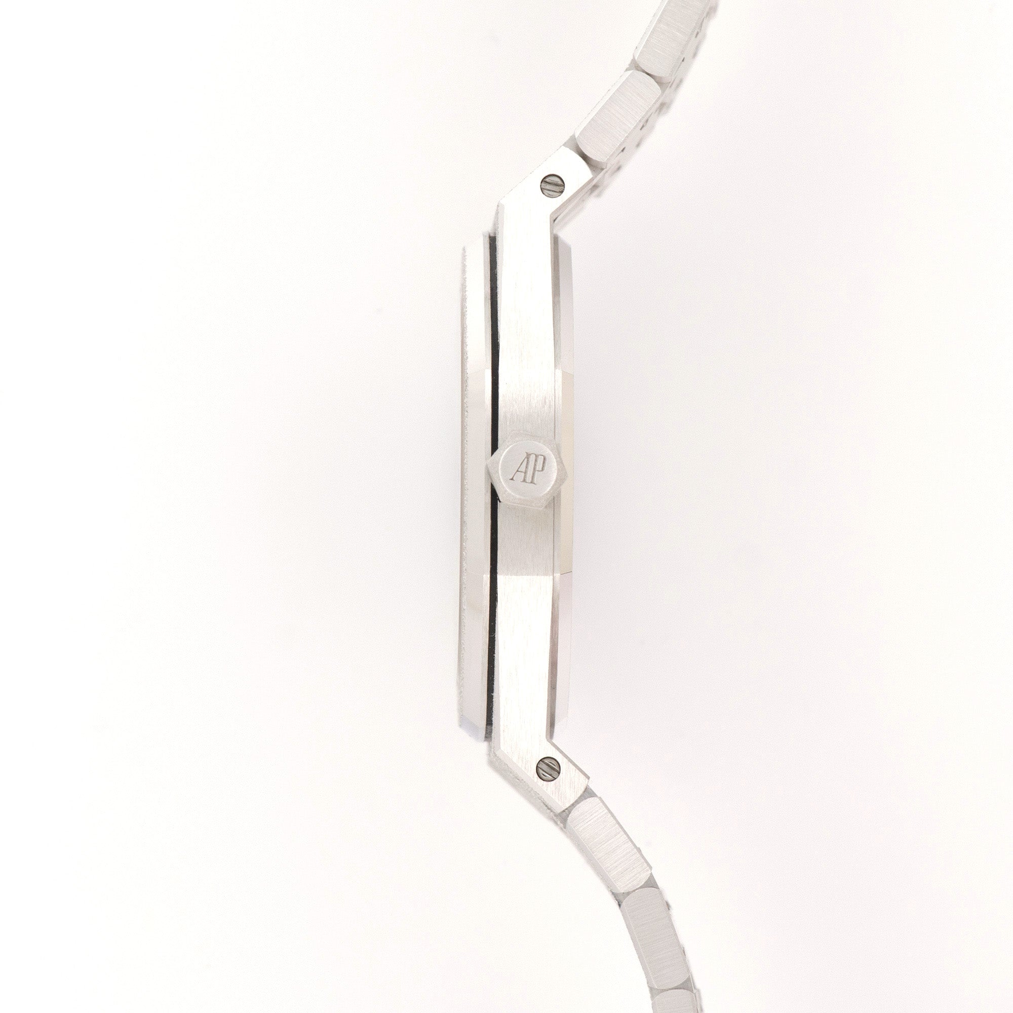 Audemars Piguet - Audemars Piguet White Gold Frosted Royal Oak Watch - The Keystone Watches