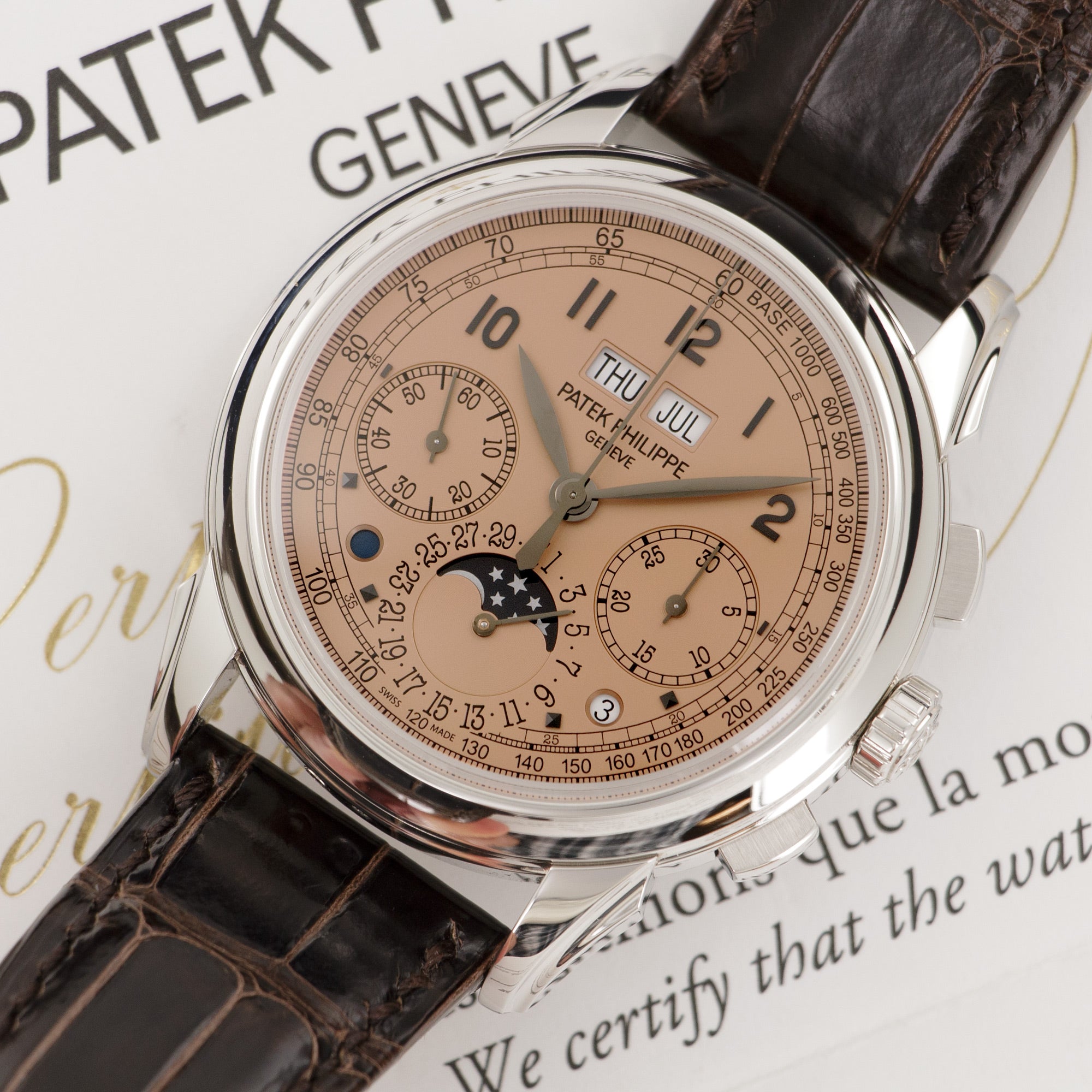 Patek Philippe - Patek Philippe Platinum Perpetual Calendar Chronograph Watch Ref. 5270 - The Keystone Watches