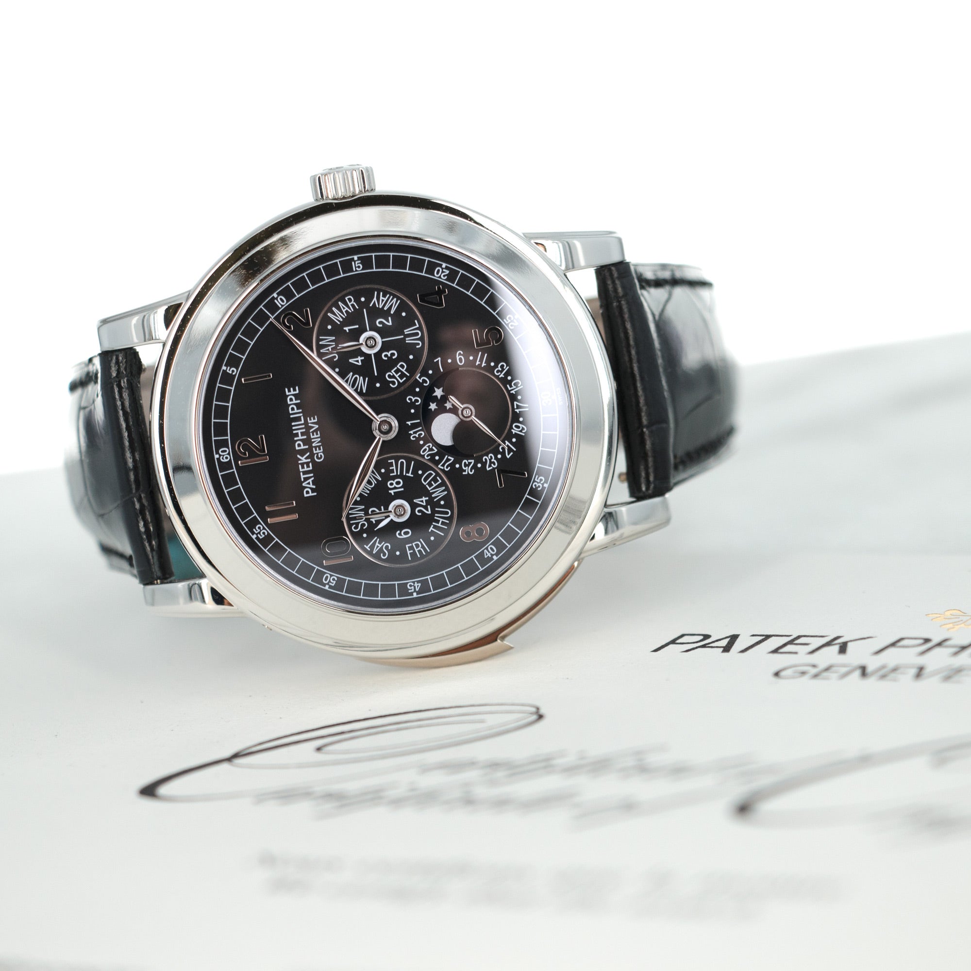 Patek Philippe - Patek Philippe Platinum Perpetual Calendar Minute Repeater Ref. 5074, Unworn Condition - The Keystone Watches