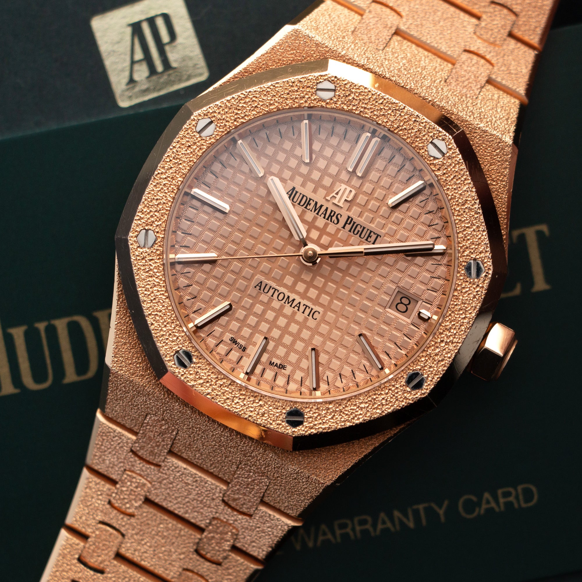 Audemars Piguet - Audemars Piguet Frosted Rose Gold Royal Oak Ref. 15454 - The Keystone Watches