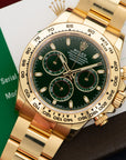 Rolex - Rolex Yellow Gold Cosmograph Daytona Green Watch Ref. 116508 - The Keystone Watches