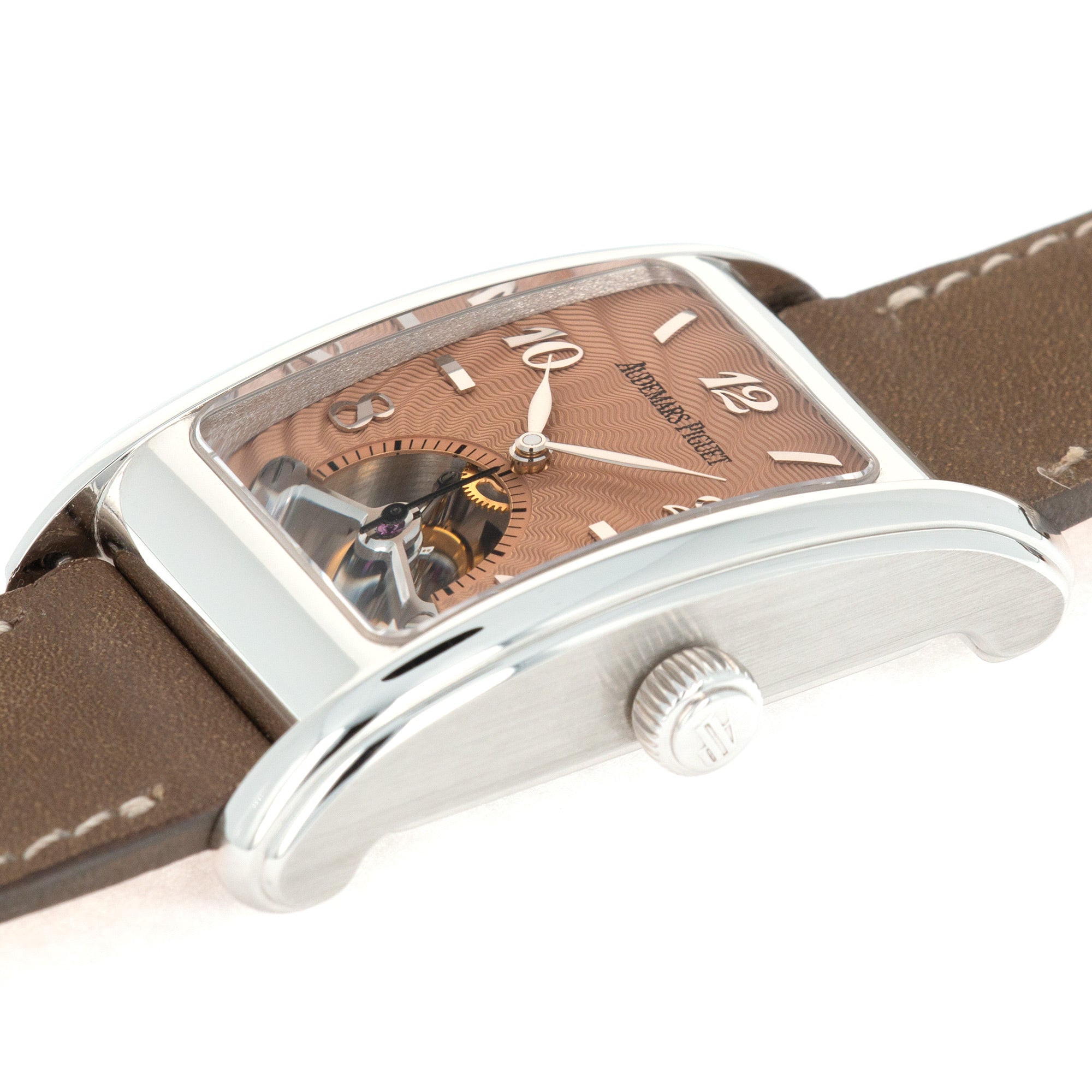 Audemars Piguet - Audemars Piguet Platinum Tourbillon Salmon Dial Watch - The Keystone Watches