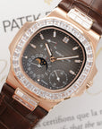 Patek Philippe - Patek Philippe Rose Gold Nautilus Diamond Watch Ref. 5724, Retailed by Tiffany & Co. - The Keystone Watches