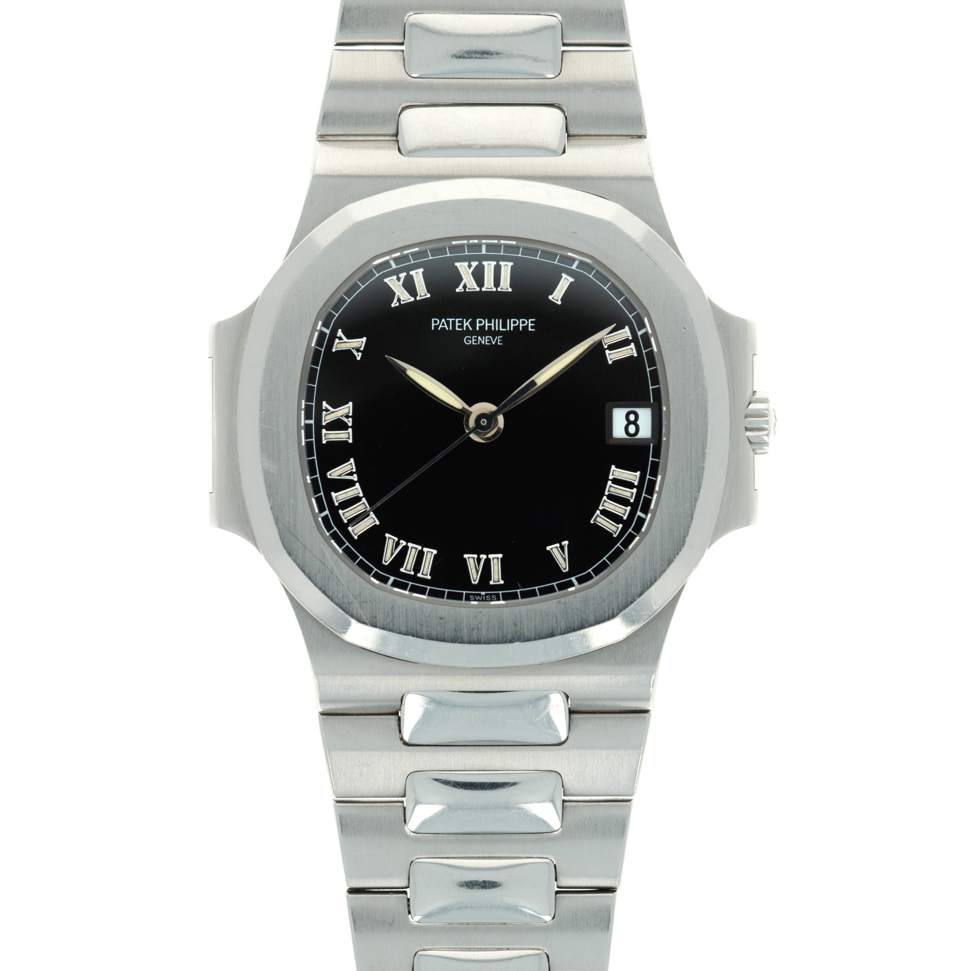 Patek Philippe - Patek Philippe Nautilus Ref. 3800 with Black Roman Numeral Dial - The Keystone Watches