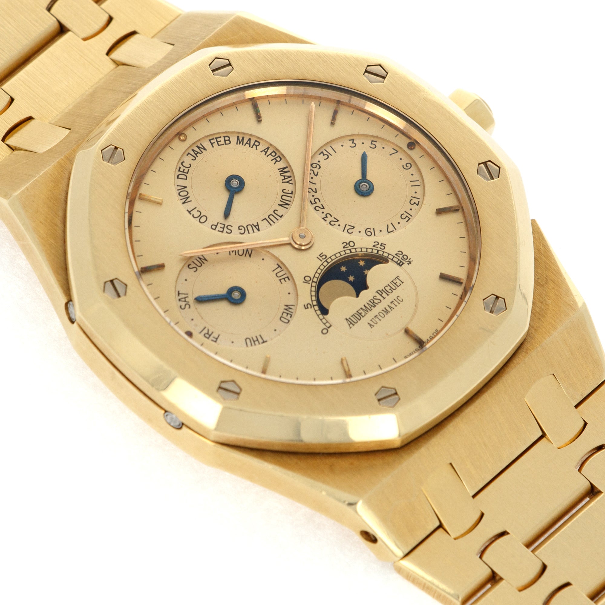 Audemars Piguet - Audemars Piguet Yellow Gold Royal Oak Quantieme Perpetual Watch Ref. 25654 - The Keystone Watches