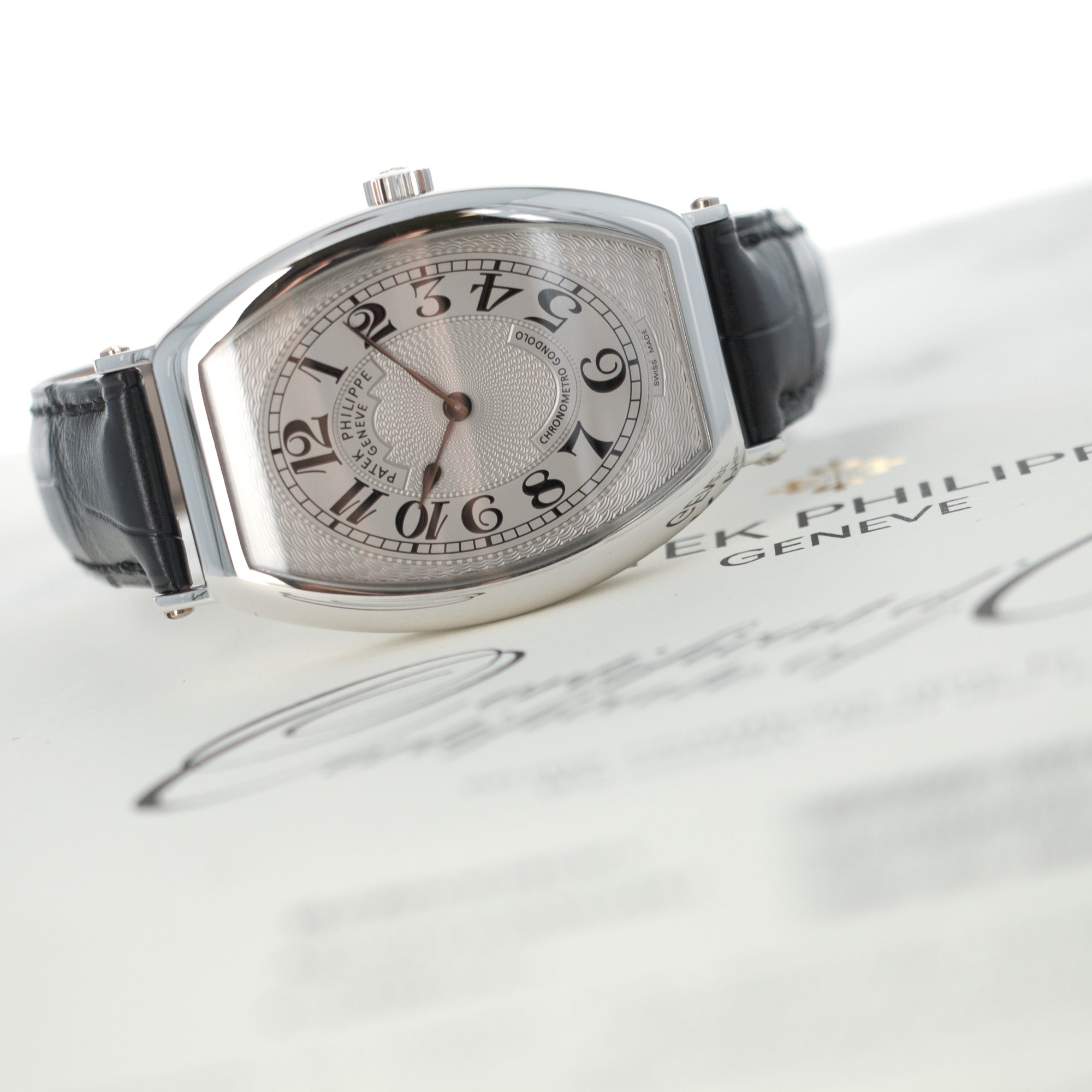 Patek Philippe - Patek Philippe Platinum Gondolo Watch, Ref. 5098 - The Keystone Watches