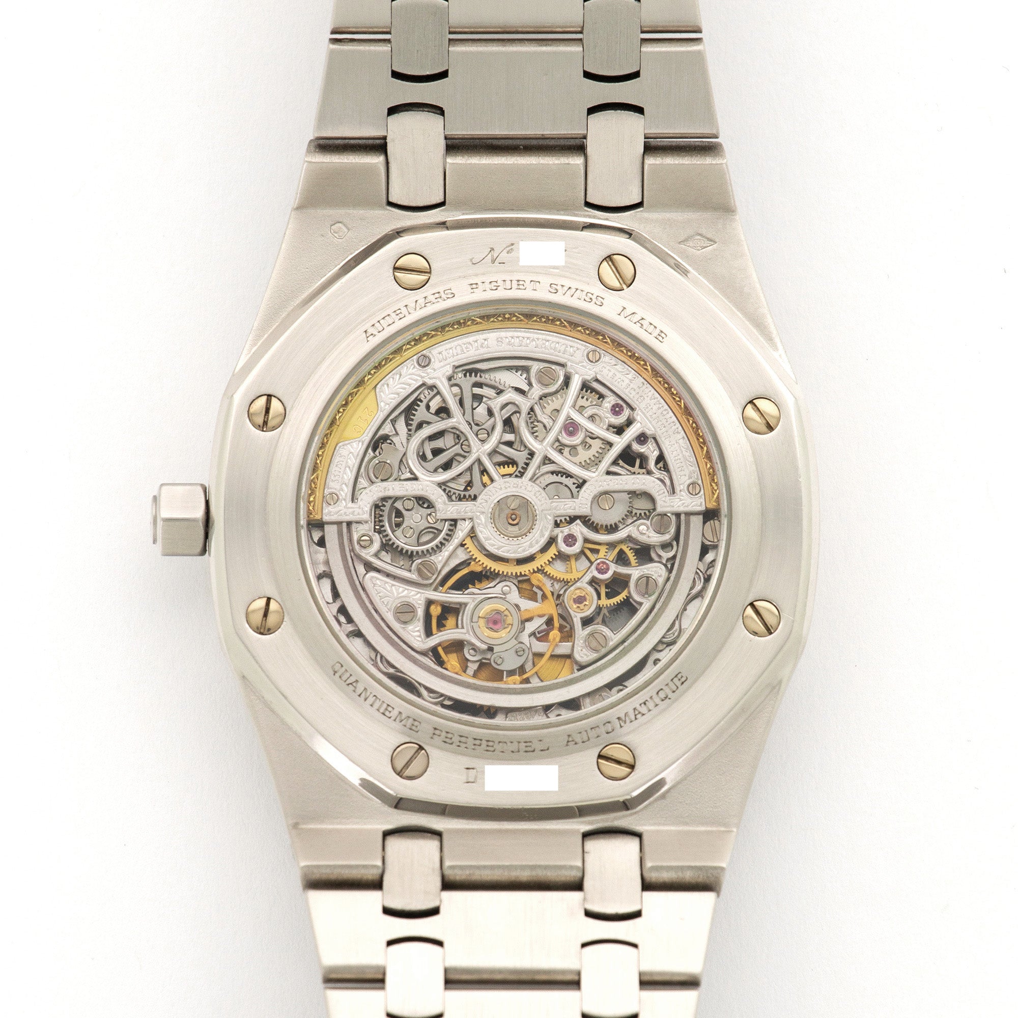 Audemars Piguet - Audemars Piguet Platinum Royal Oak Skeleton Perpetual Watch - The Keystone Watches