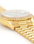 Rolex - Rolex Yellow Gold Day-Date Blue Vignette Diamond Watch Ref. 18048 - The Keystone Watches
