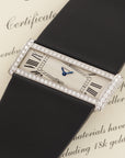 Cartier - Cartier White Gold Asymmetrical Diamond Watch with Original Box and Paper - The Keystone Watches