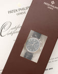 Patek Philippe - Patek Philippe Platinum Monopusher Split Seconds Chrono Ref. 5959, Double Sealed and Unworn - The Keystone Watches