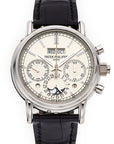 Patek Philippe - Patek Philippe Platinum Perpetual Split Seconds Chrono Watch Ref. 5204 in Double Sealed and Unworn Condition - The Keystone Watches