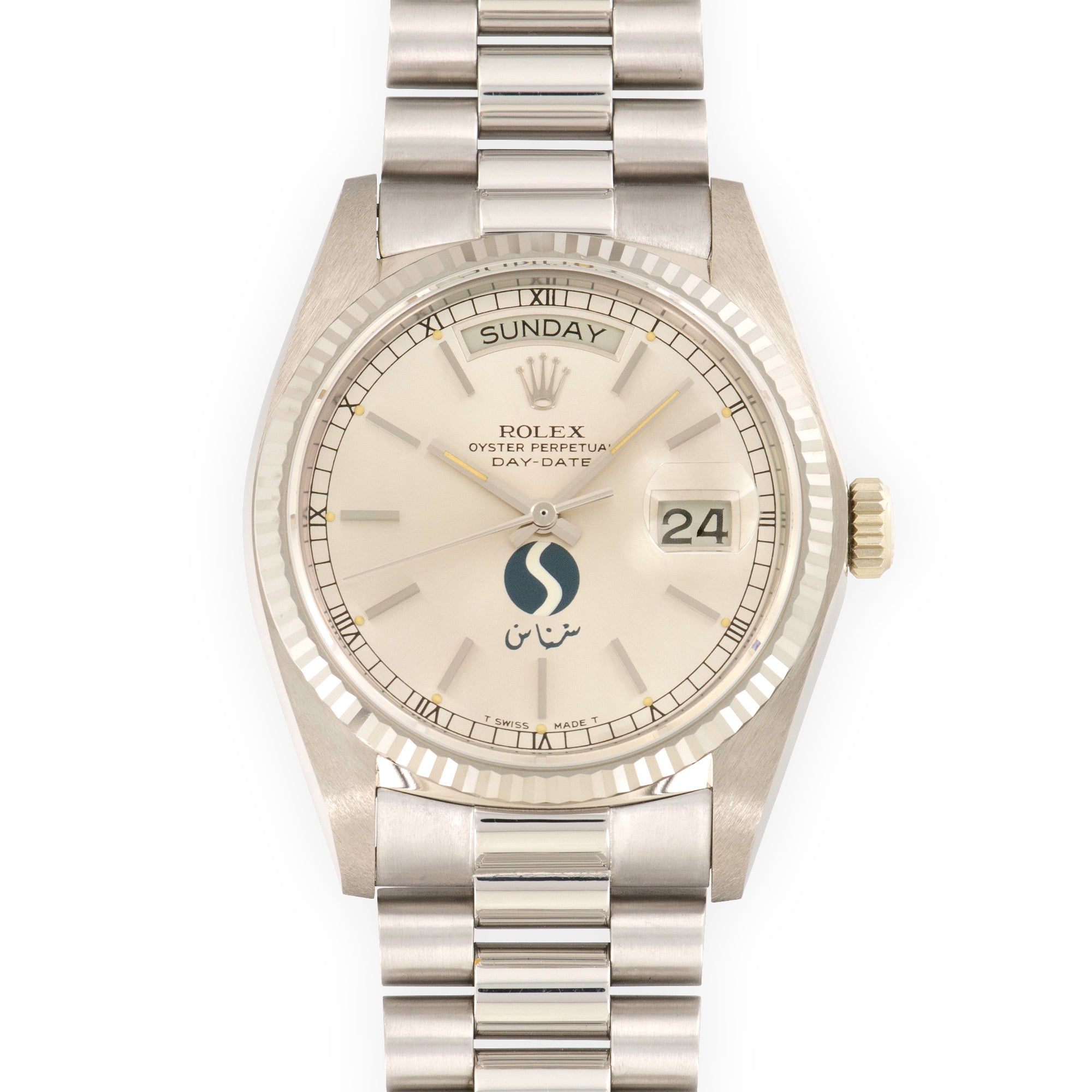 Rolex - Rolex White Gold Day-Date in New Old Stock Condition, Made for Saudi Aviation SNAS - The Keystone Watches