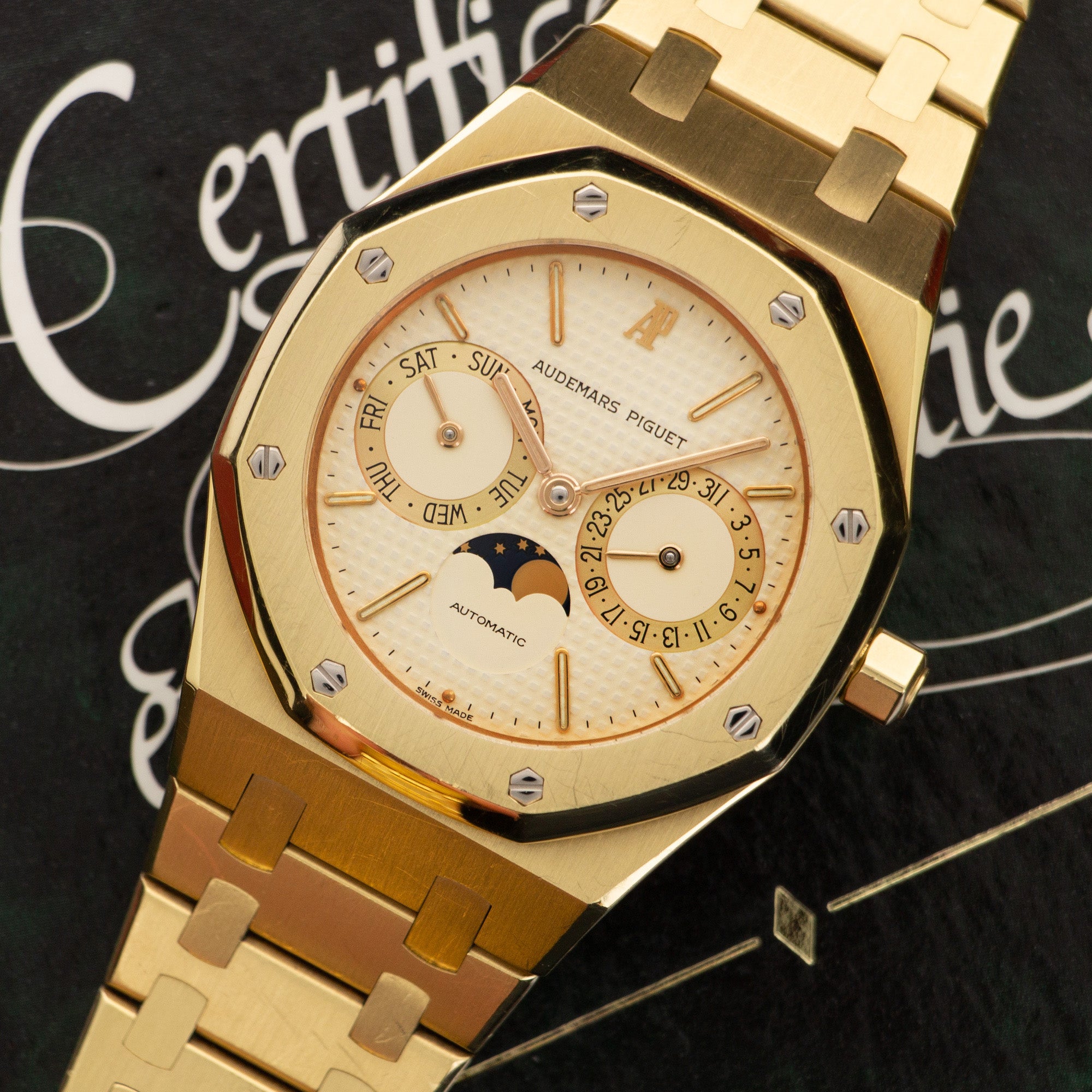 Audemars Piguet - Audemars Piguet Yellow Gold Royal Oak Moonphase Day-Date Watch Ref. 5594 - The Keystone Watches