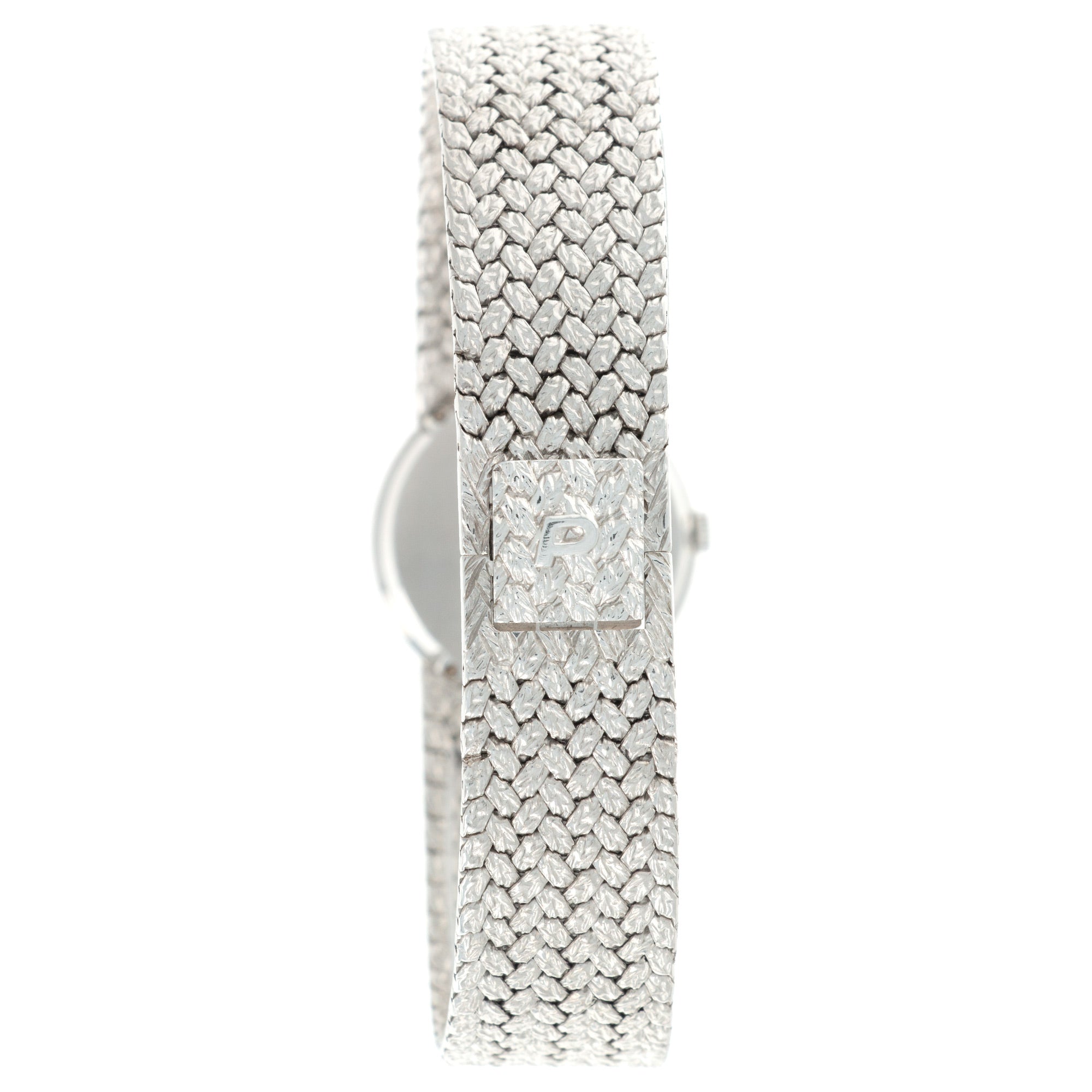 Piaget - Piaget White Gold Diamond Bezel with Black and Diamond Dial on Bracelet - The Keystone Watches