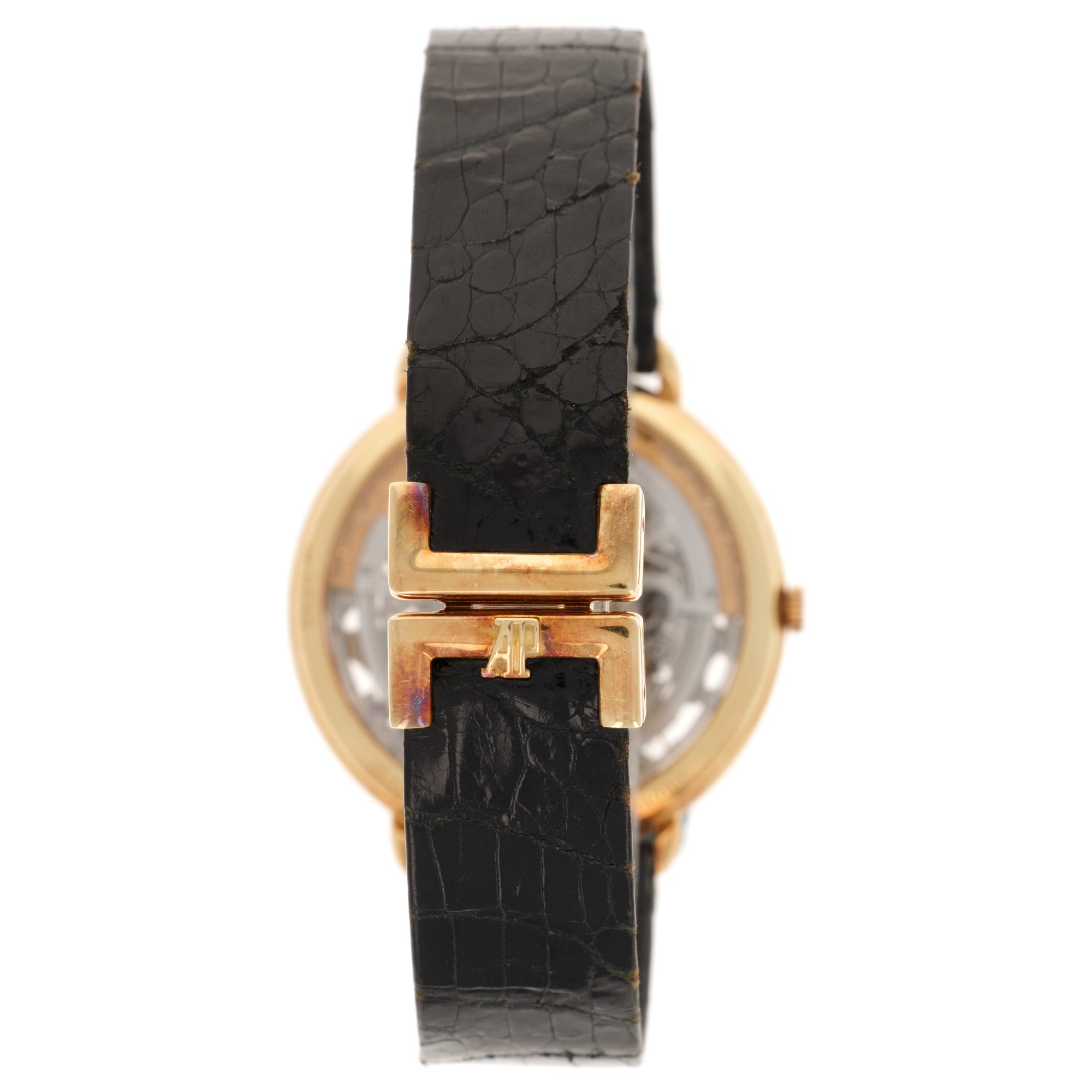 Audemars Piguet - Audemars Piguet Yellow Gold Ultra Thin Skeletonized Watch with Ornate Bird Dial - The Keystone Watches