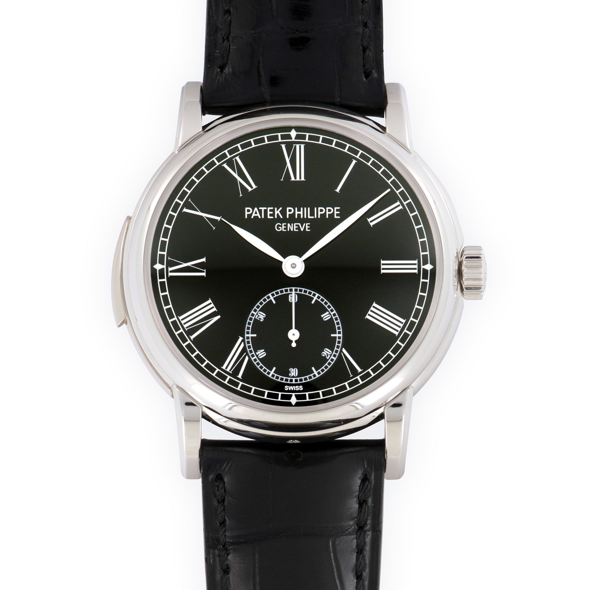 Patek Philippe - Patek Philippe Platinum Minute Repeater Black Dial Watch Ref. 5078 - The Keystone Watches