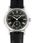 Patek Philippe - Patek Philippe Platinum Minute Repeater Black Dial Watch Ref. 5078 - The Keystone Watches
