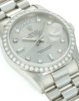 Rolex - Rolex Platinum Day-Date Ref. 18346 with Diamond Bezel and Dial - The Keystone Watches