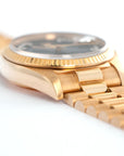 Rolex - Rolex Yellow Gold Day-Date Ref. 18038 with Black, Diamond String Dial - The Keystone Watches