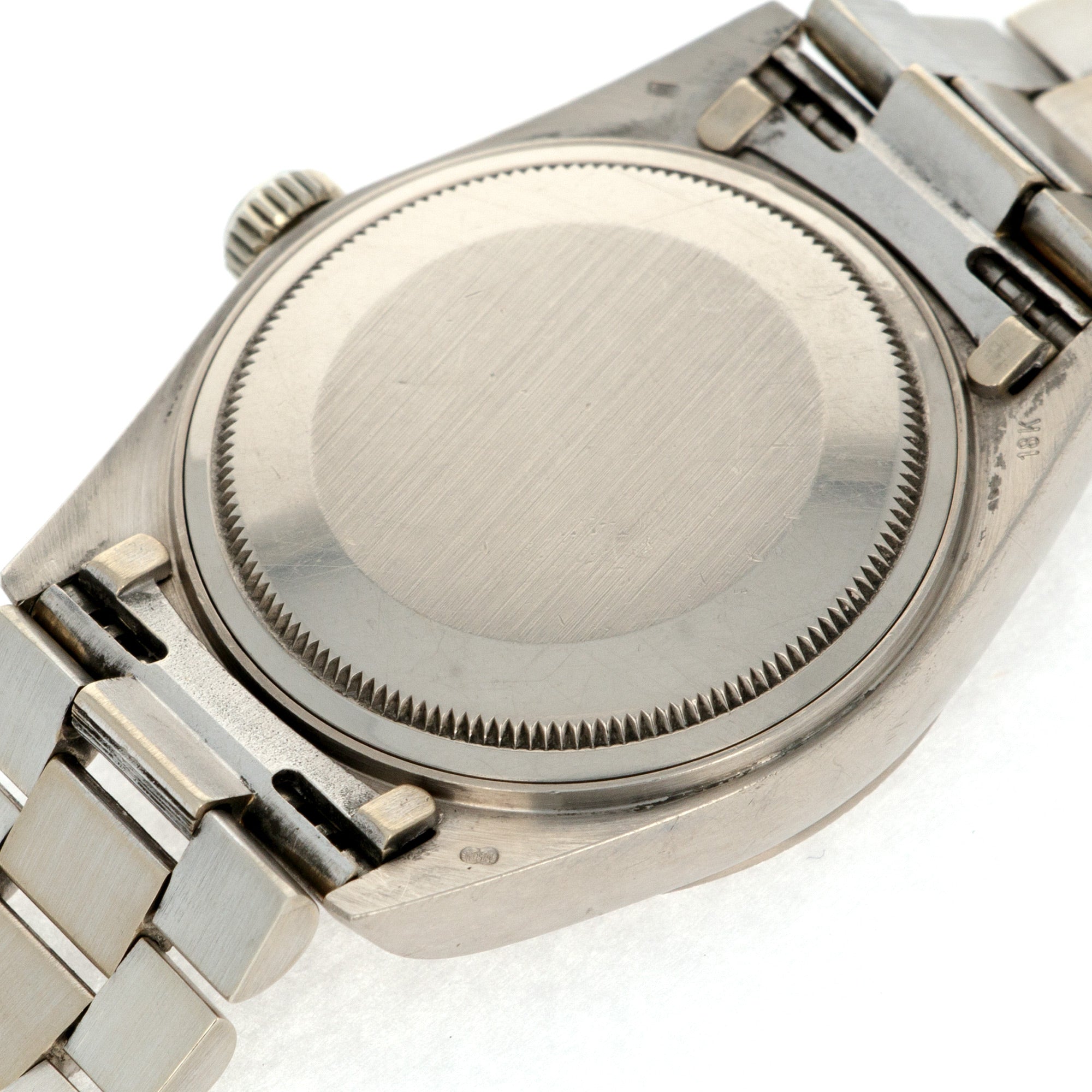 Rolex - Rolex White Gold Day-Date Bark Watch Ref. 18079 with Salmon Jubilee Dial - The Keystone Watches