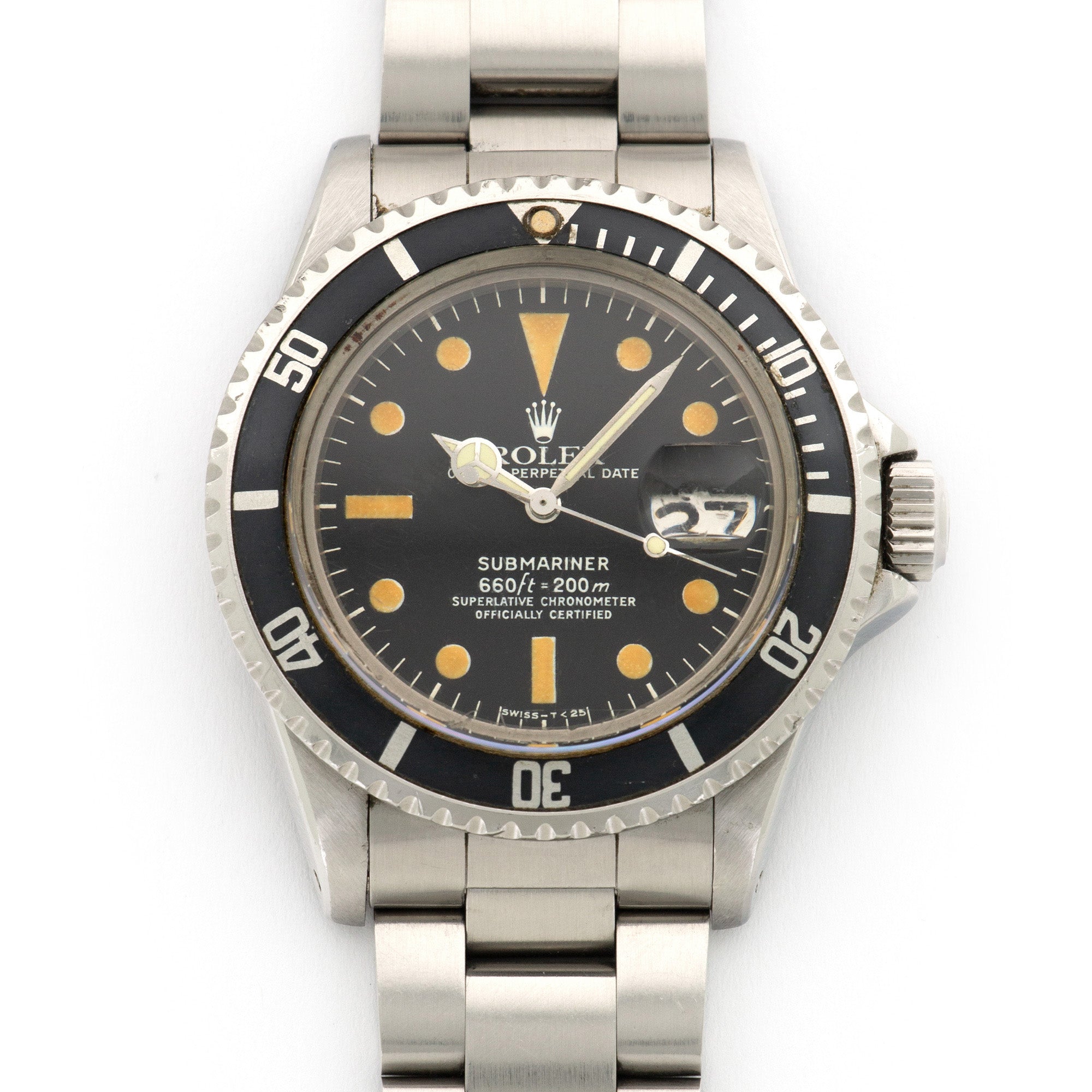 Rolex - Rolex Steel Submariner Watch Ref. 1680, with Original Pumpkin Patina - The Keystone Watches