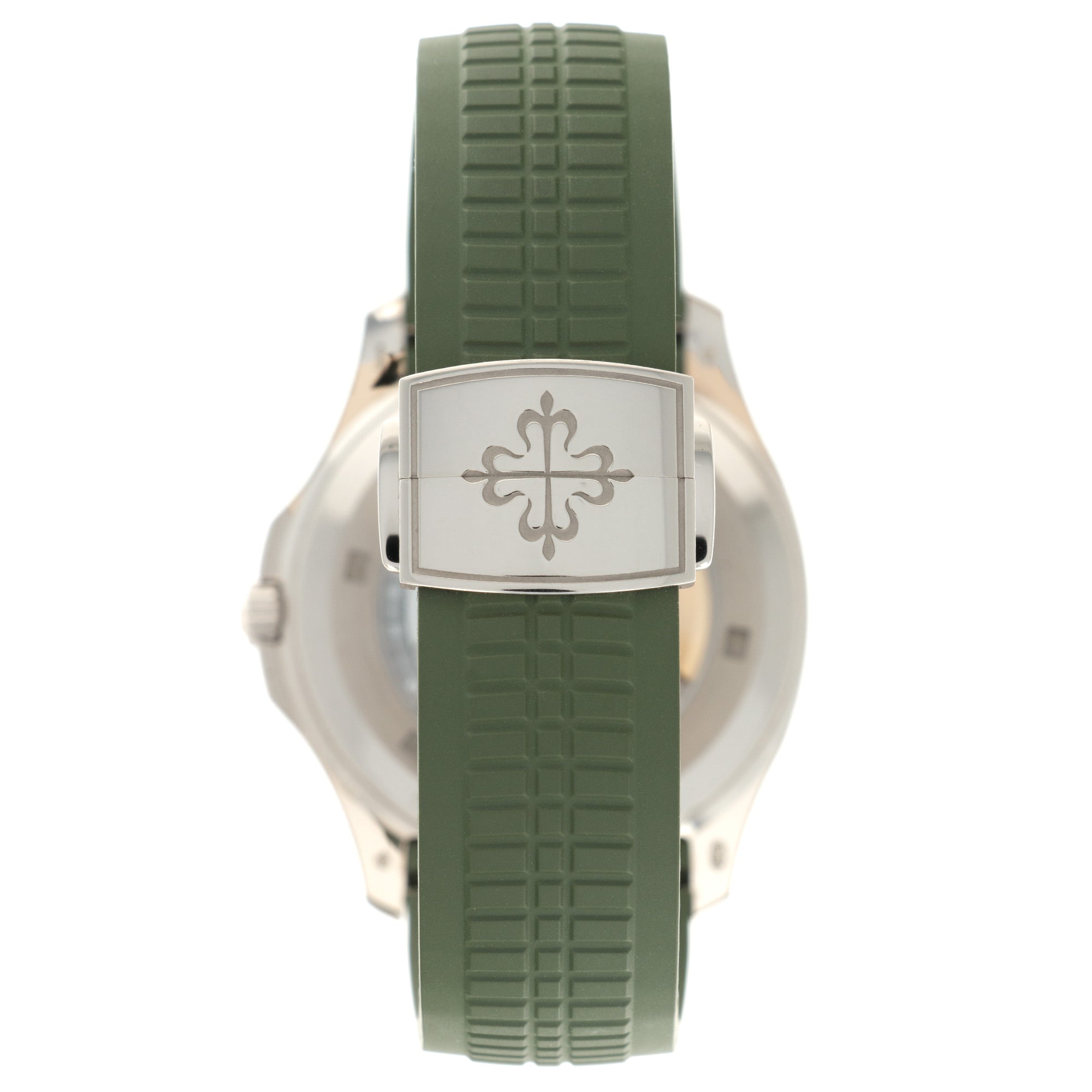 Patek Philippe - Patek Philippe White Gold Aquanaut Khaki Green Watch Ref. 5168 - The Keystone Watches
