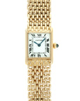 Cartier - Cartier Yellow Gold Tank Mechanical Watch on a Bracelet - The Keystone Watches