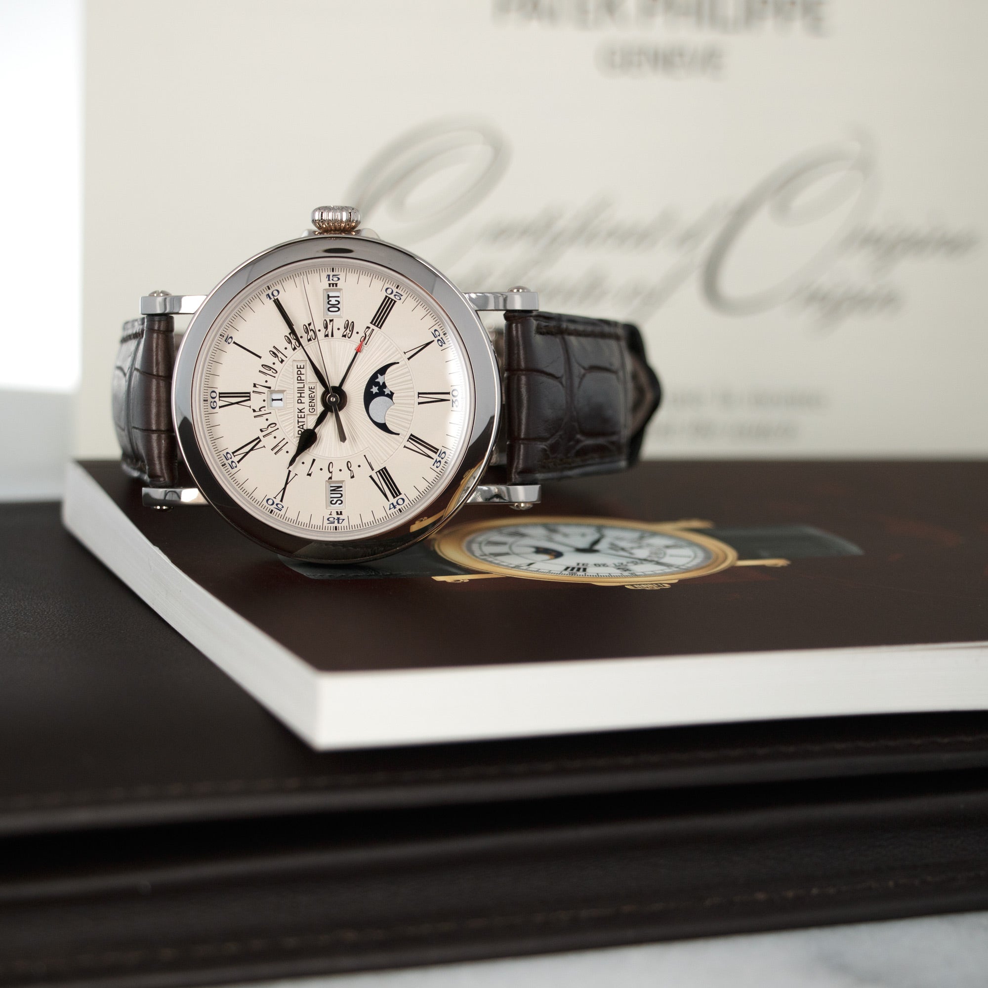 Patek Philippe - Patek Philippe White Gold Perpetual Calendar Retrograde Watch Ref. 5159 - The Keystone Watches