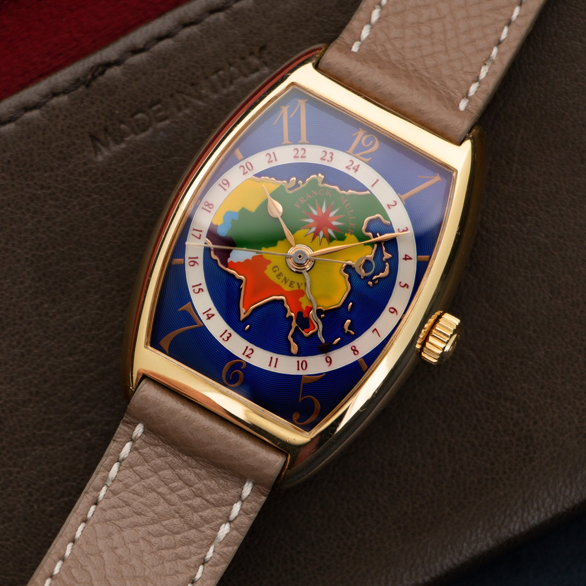 Franck Muller - Franck Muller Yellow Gold Cloisonne World Map Watch - The Keystone Watches