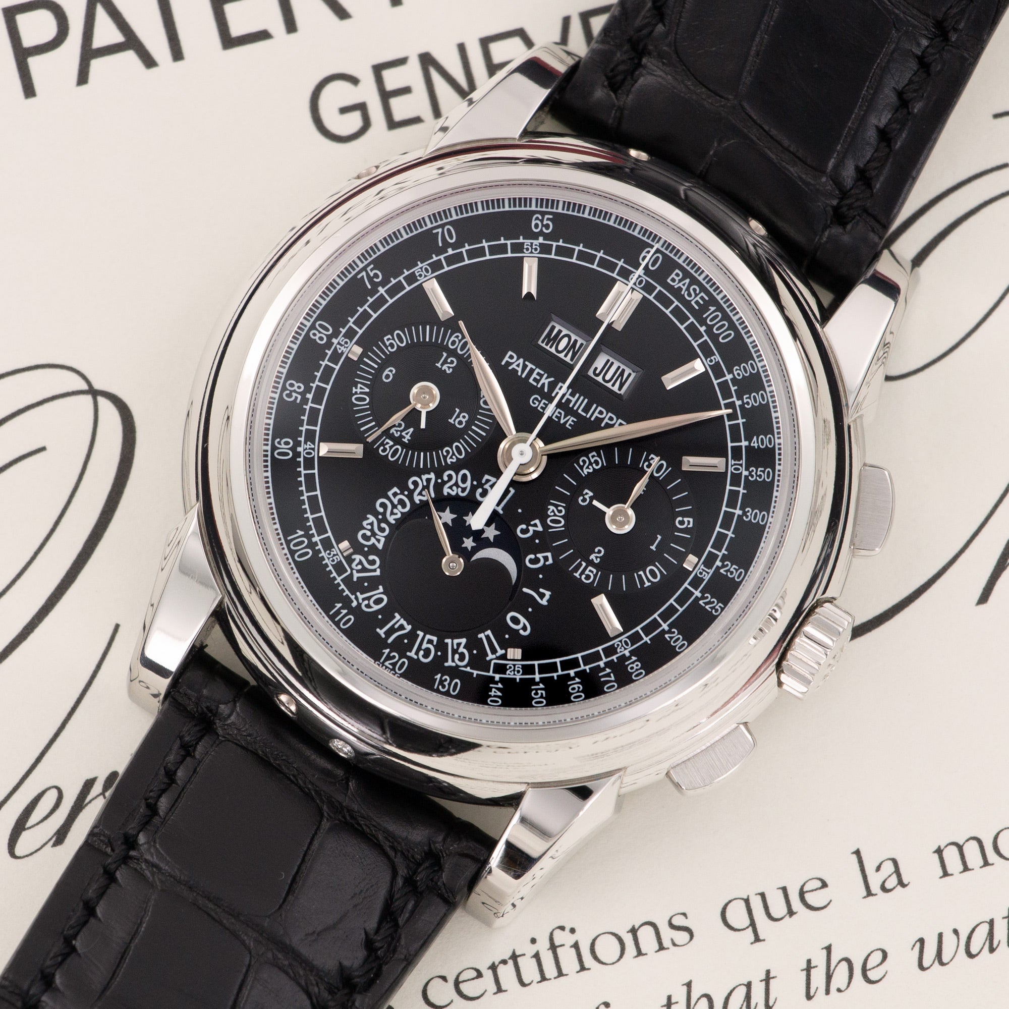 Patek Philippe - Patek Philippe Platinum Perpetual Calendar Chronograph Watch Ref. 5970 - The Keystone Watches